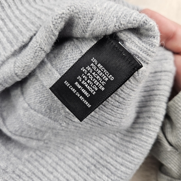 Torrid Vegan Cashmere Turtleneck Tunic Sweater Heather Gray 2 BNWT - Picture 4 of 7